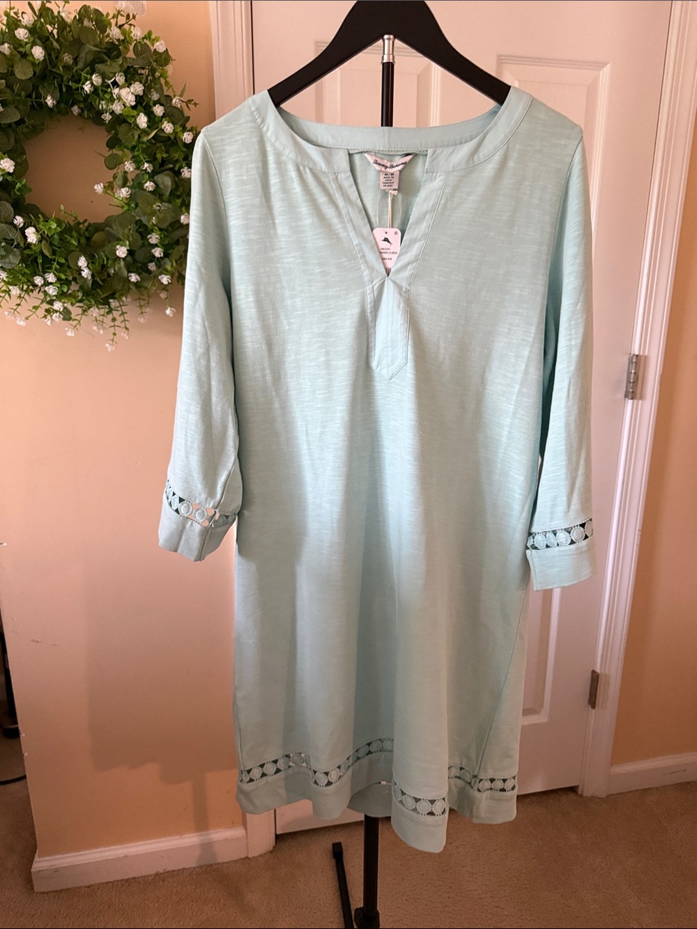 Tommy Bahama Light Green Tunic Dress